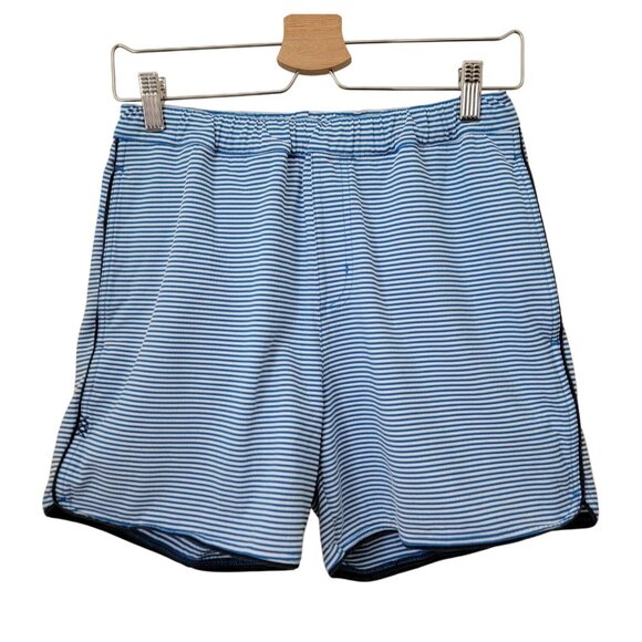 Rhone Seersucker 6" Blue Striped Athletic Resort Shorts Men's Sz S - Picture 1 of 7